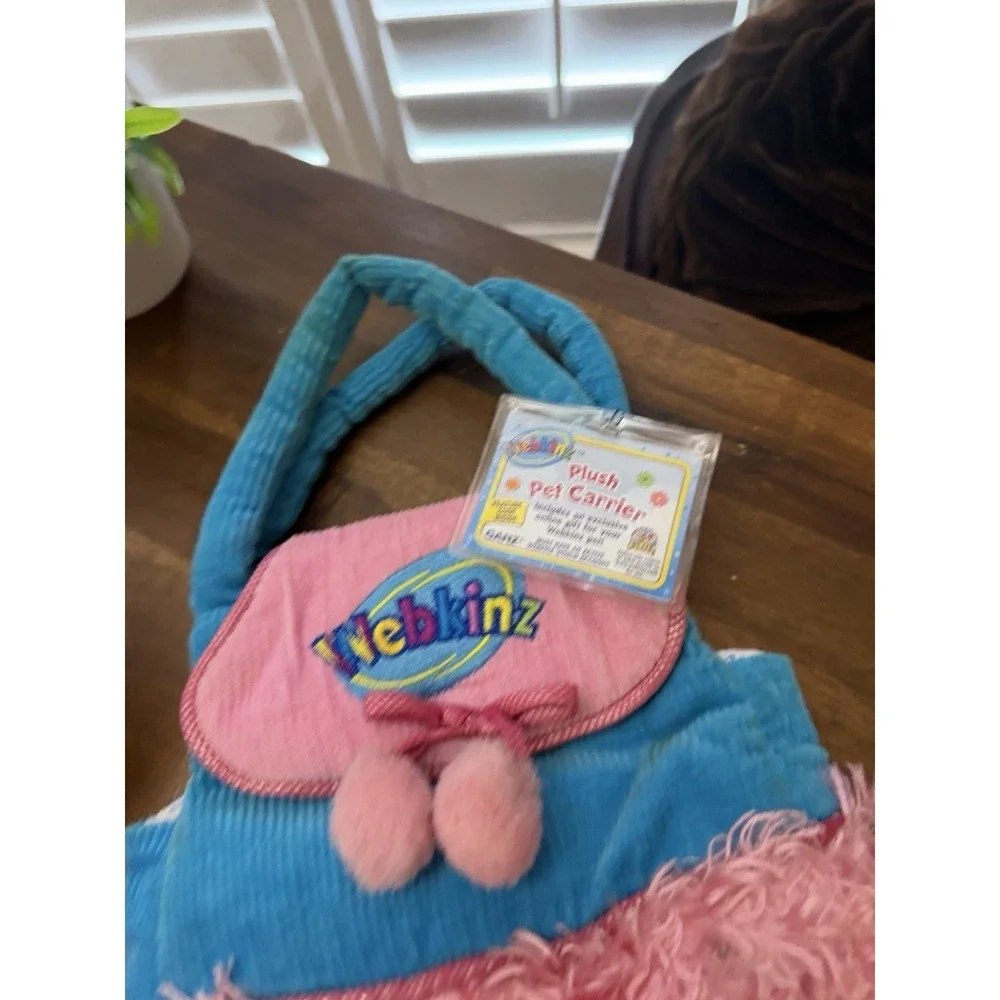 Webkinz Ganz Pink Poodle Dogs And Mini Plush HS107 New With Unused Codes Carrier